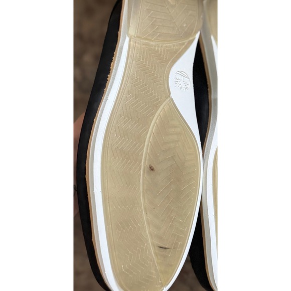 Timberland Mens Black Leather Boat Shoes Moccasins Lace Up Comfort Size 10M - Picture 4 of 6